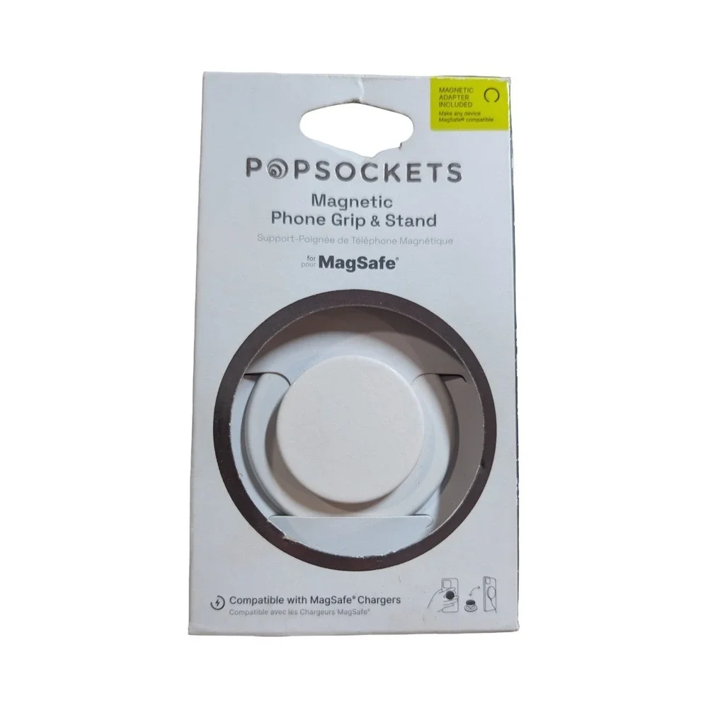 4-O POPSOCKETS Popgrip Magnetic Phone Grip & Stand‎ MagSafe - Floral White
